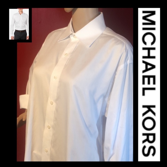 MICHAEL KORS Long Sleeve Cotton Button Down Collar - Picture 3 of 8